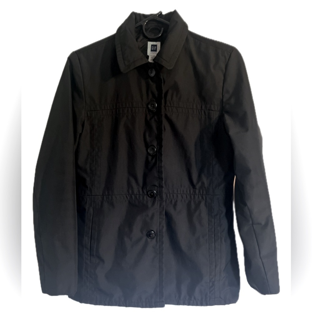 Gap Black Button Down Lightweight Jacket - Women’… - image 1
